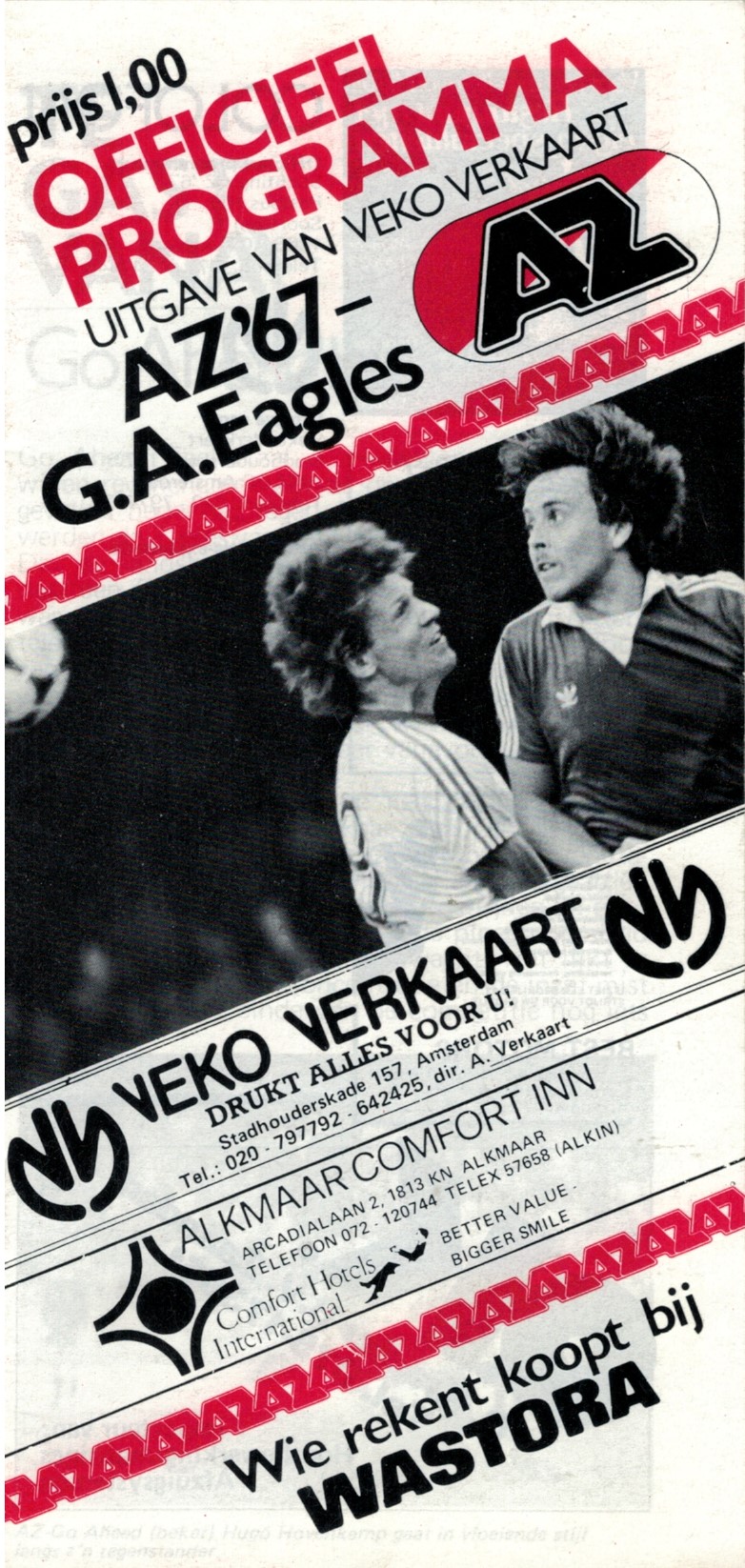 AZ Programma 23-mei-1981 GA Eagles thuis